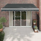 Store extérieur Vidaxx à extension électrique 3,5x2,5 m anthracite