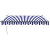 Auvent Vidaxx extensible électriquement 3,5x2,5 m bleu et blanc