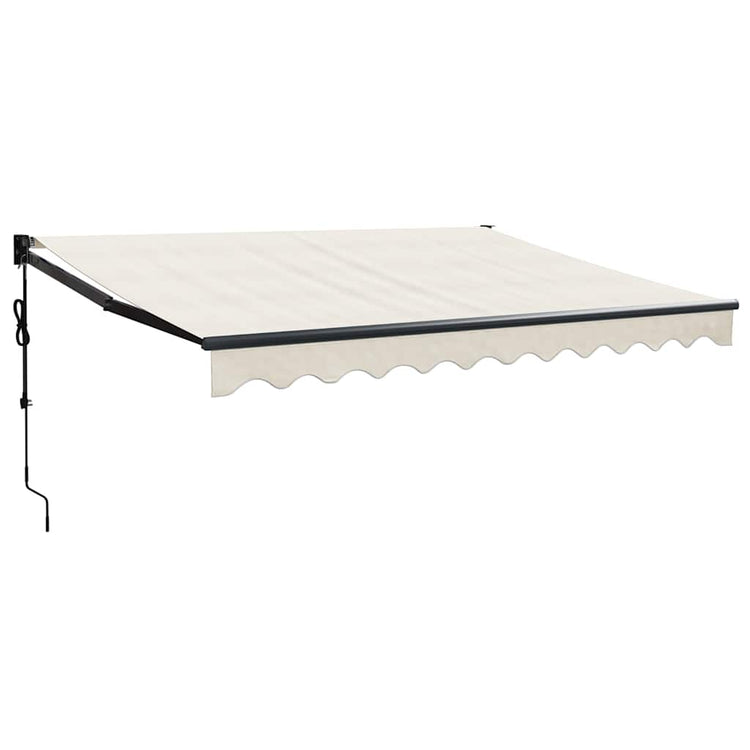 Auvent Vidaxx extensible automatiquement 3x2,5 m couleur crème