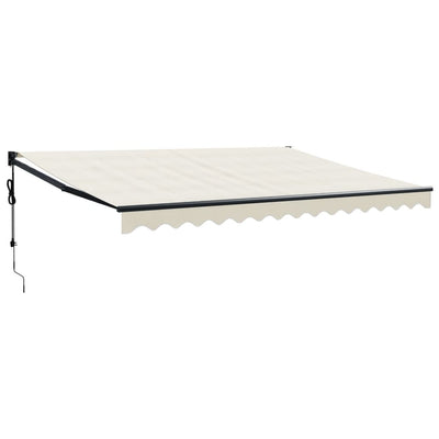 Auvent Vidaxx extensible automatiquement 4,5x3 m couleur crème