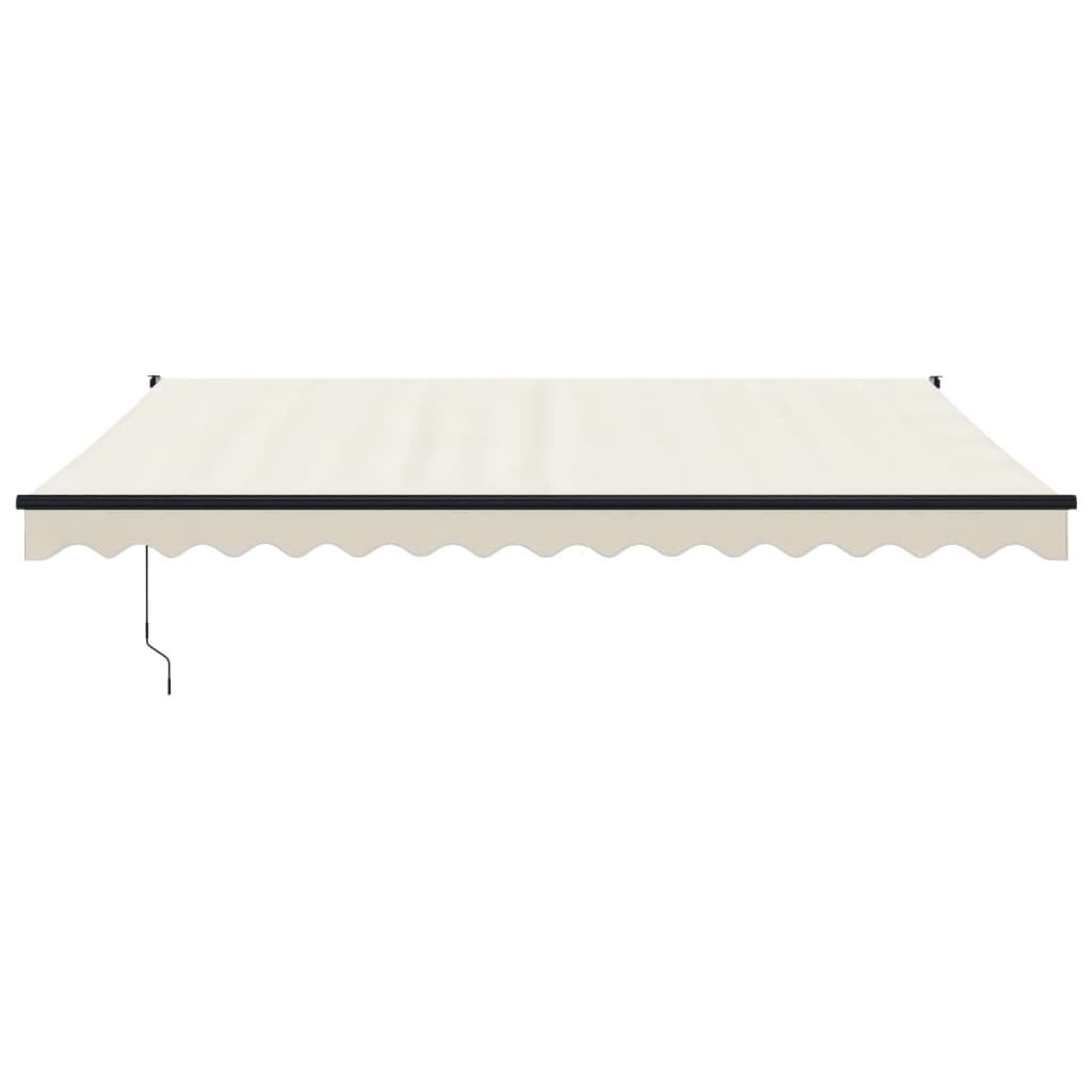 Auvent Vidaxx extensible automatiquement 4,5x3 m couleur crème