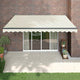 Auvent Vidaxx extensible automatiquement 4,5x3 m couleur crème