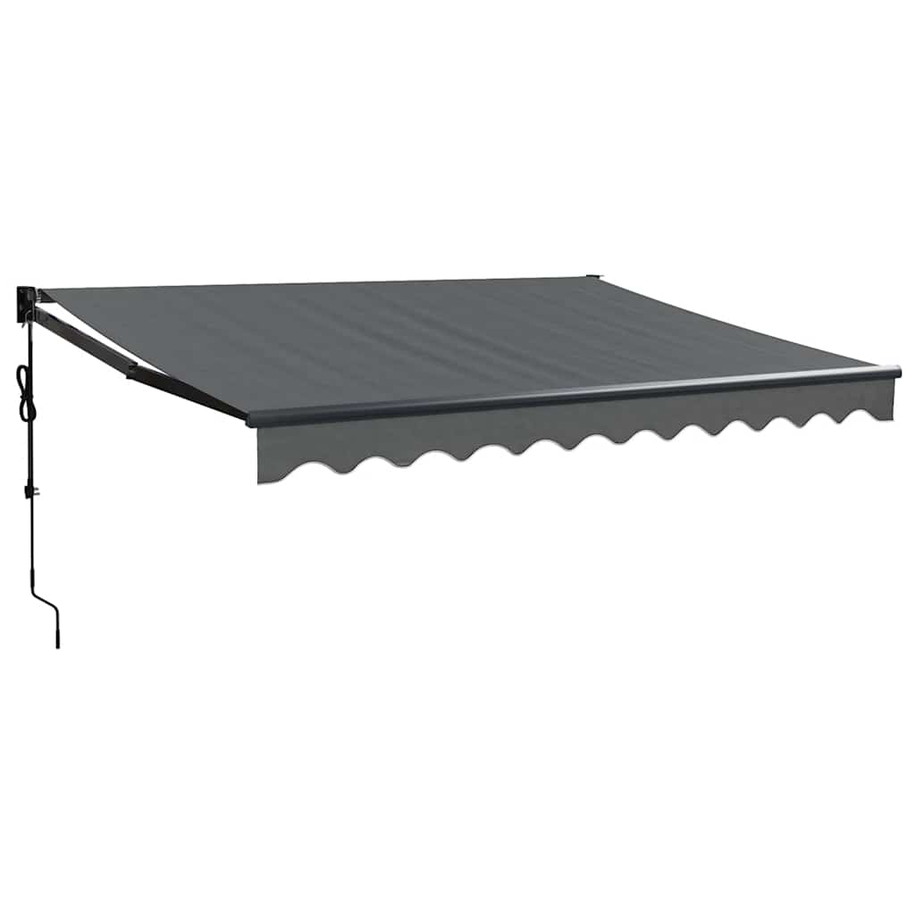 Store extérieur Vidaxx à extension électrique 3,5x2,5 m anthracite