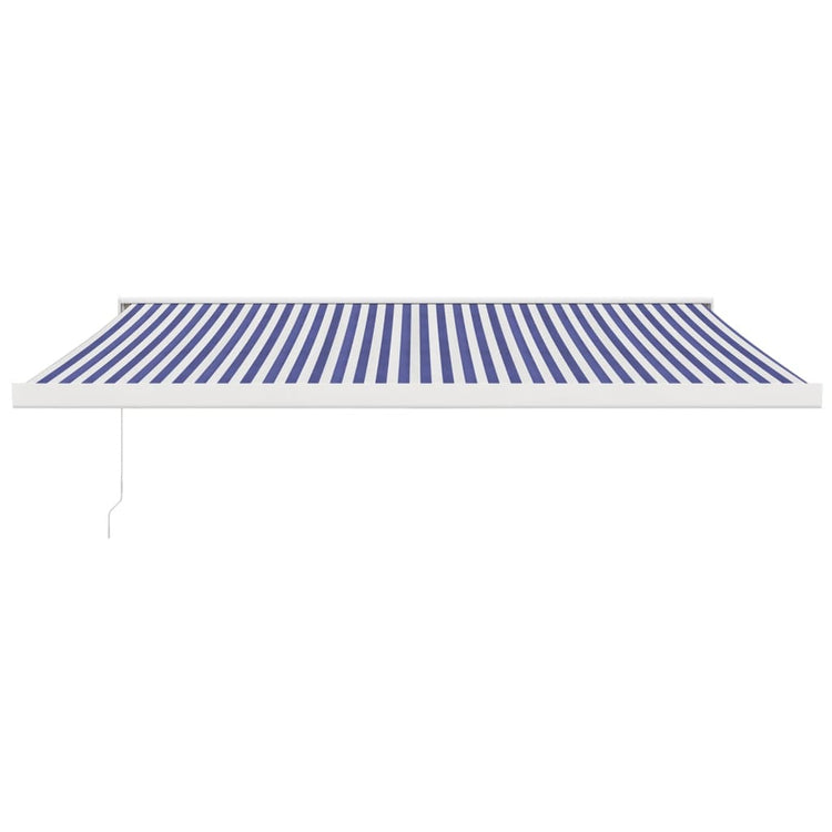 Vidaxl Laifel extensible 4,5x3 m poussière et aluminium bleu et blanc