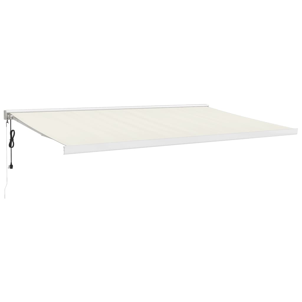 Vidaxl Luifel étend 5x3 m de poussière et de crème en aluminium -colored