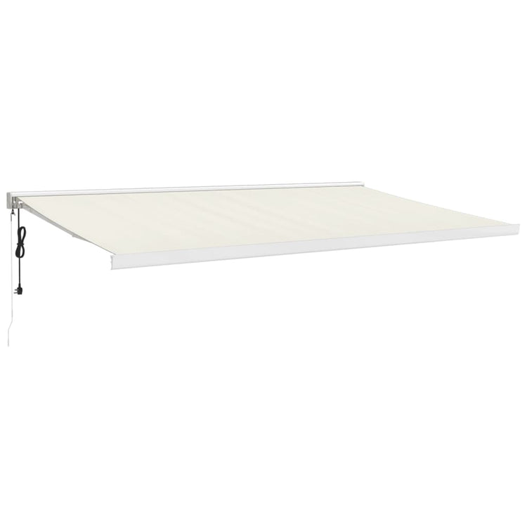 Vidaxl Luifel étend 5x3 m de poussière et de crème en aluminium -colored