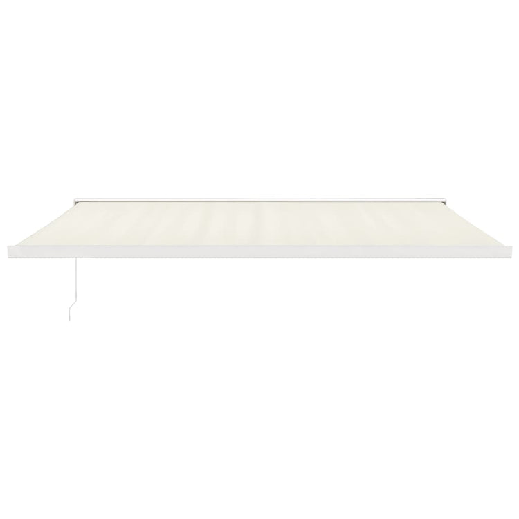 Vidaxl Luifel étend 5x3 m de poussière et de crème en aluminium -colored