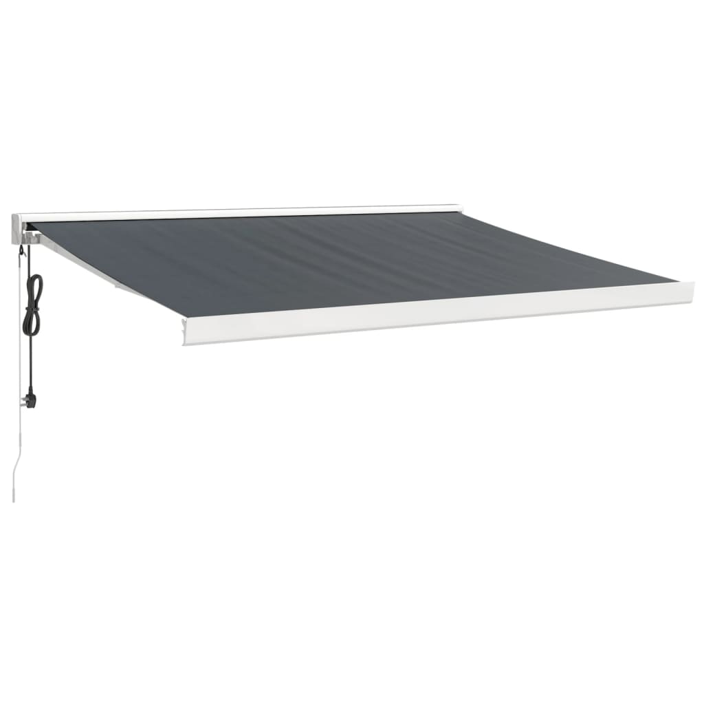 Vidaxl Luifel extensible 3x2,5 M poussière et anthracite en aluminium -colore