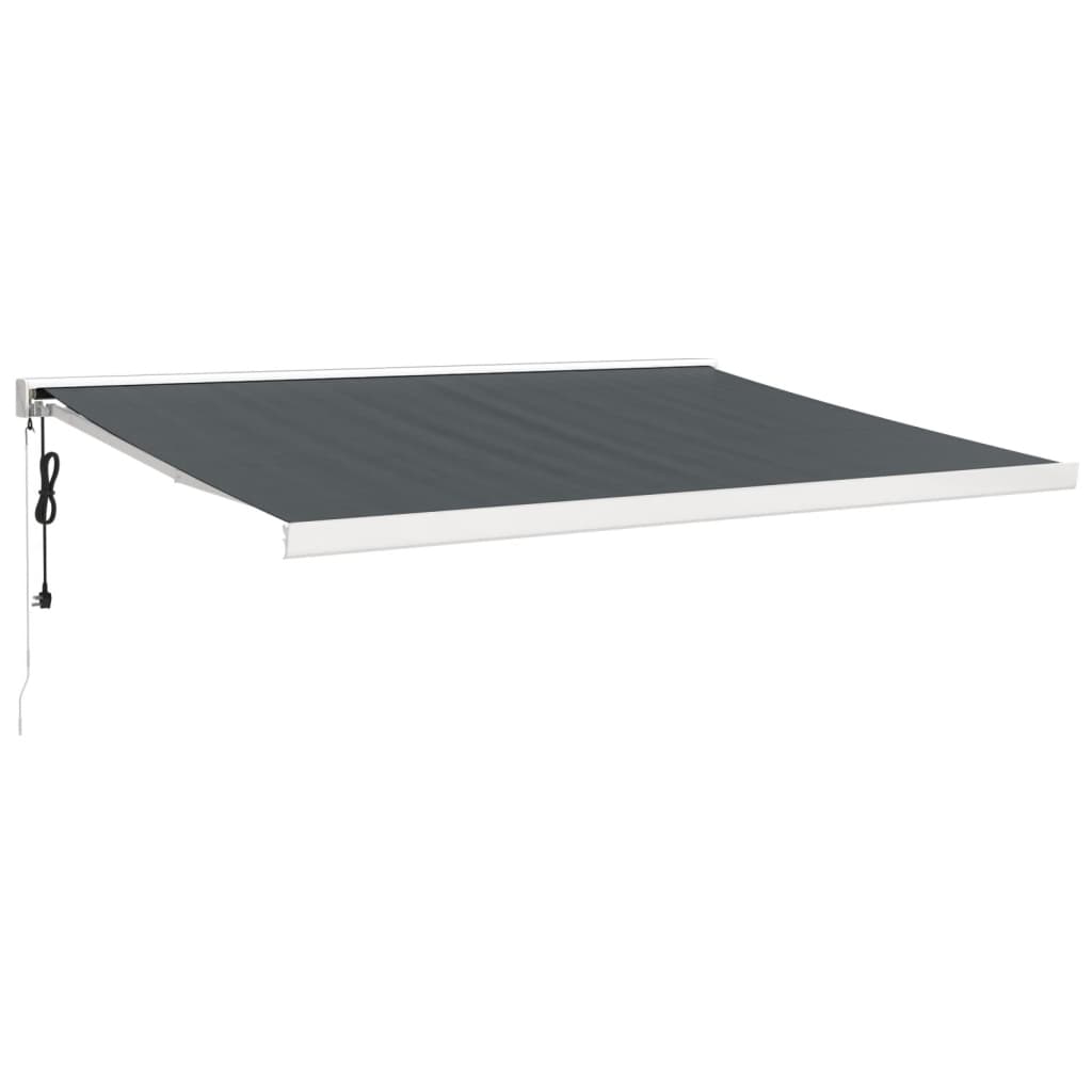 Vidaxl Luifel prolonge 4,5x3 m de poussière et d'anthracite en aluminium -colored
