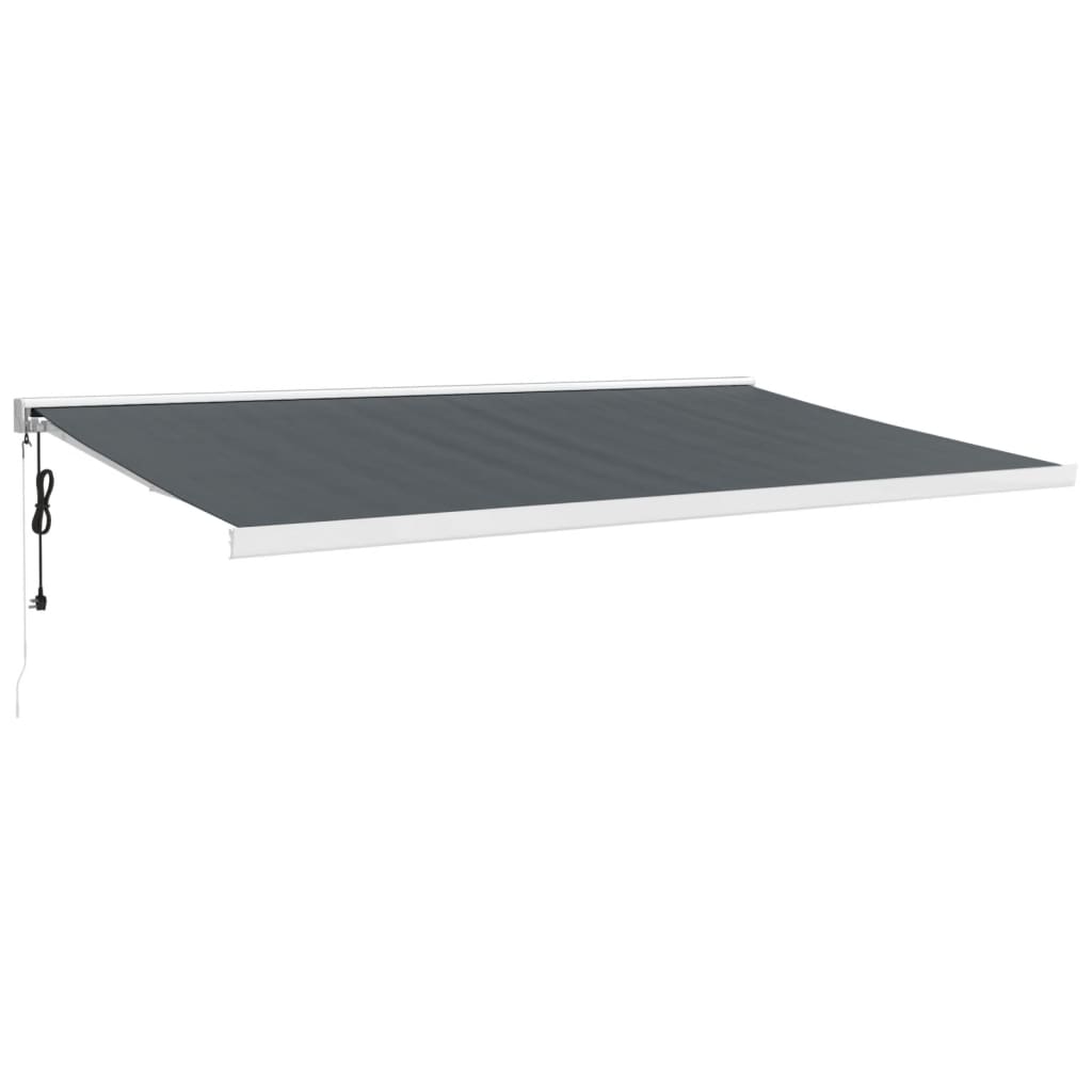 Vidaxl Luifel étend 5x3 m de poussière et d'anthracite en aluminium -colored