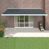 Vidaxl Luifel étend 5x3 m de poussière et d'anthracite en aluminium -colored