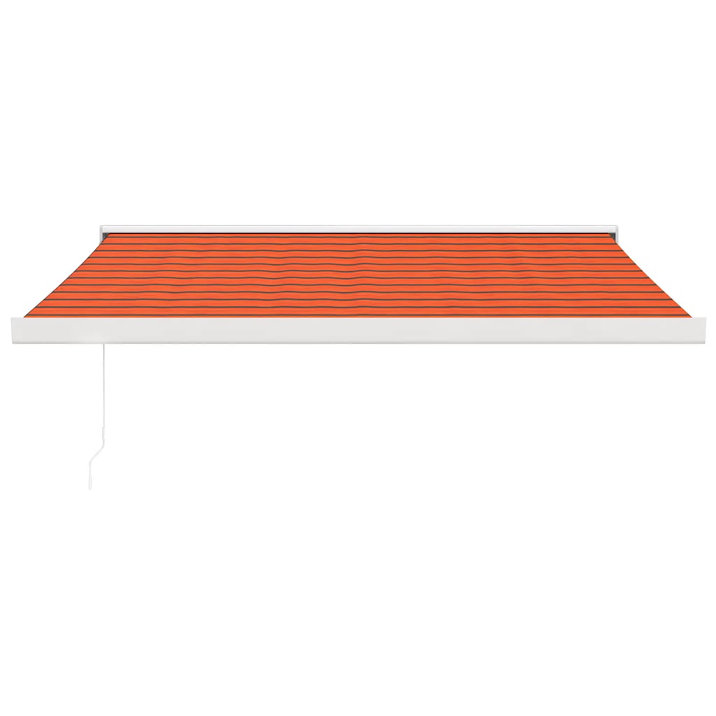 Vidaxl Luifel extensible 3x2,5 m poussière et aluminium orange et brun