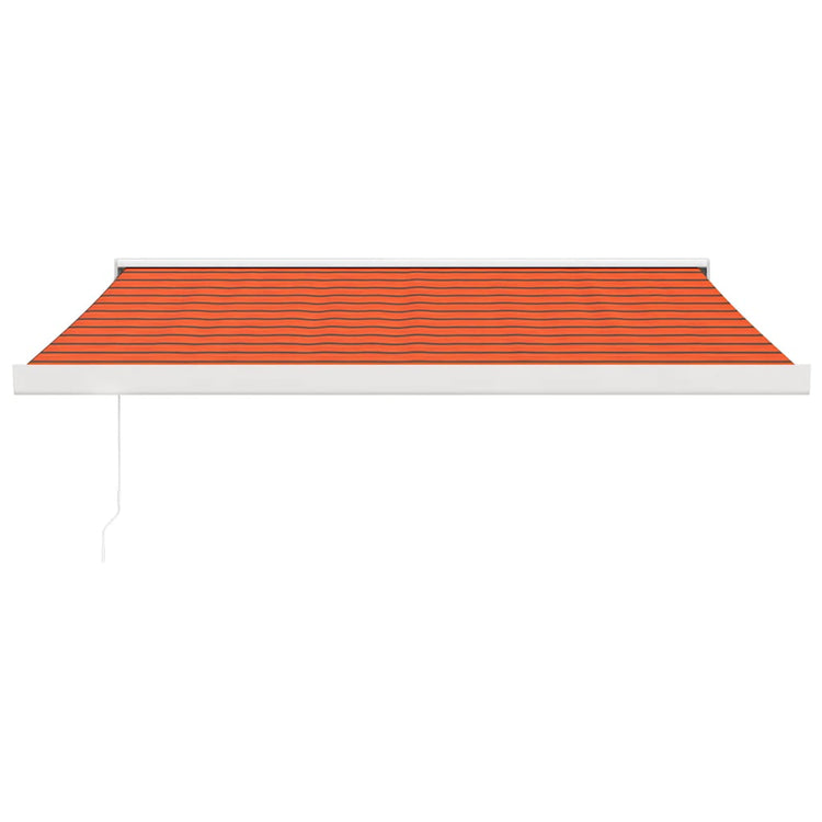 Vidaxl Luifel extensible 3x2,5 m poussière et aluminium orange et brun