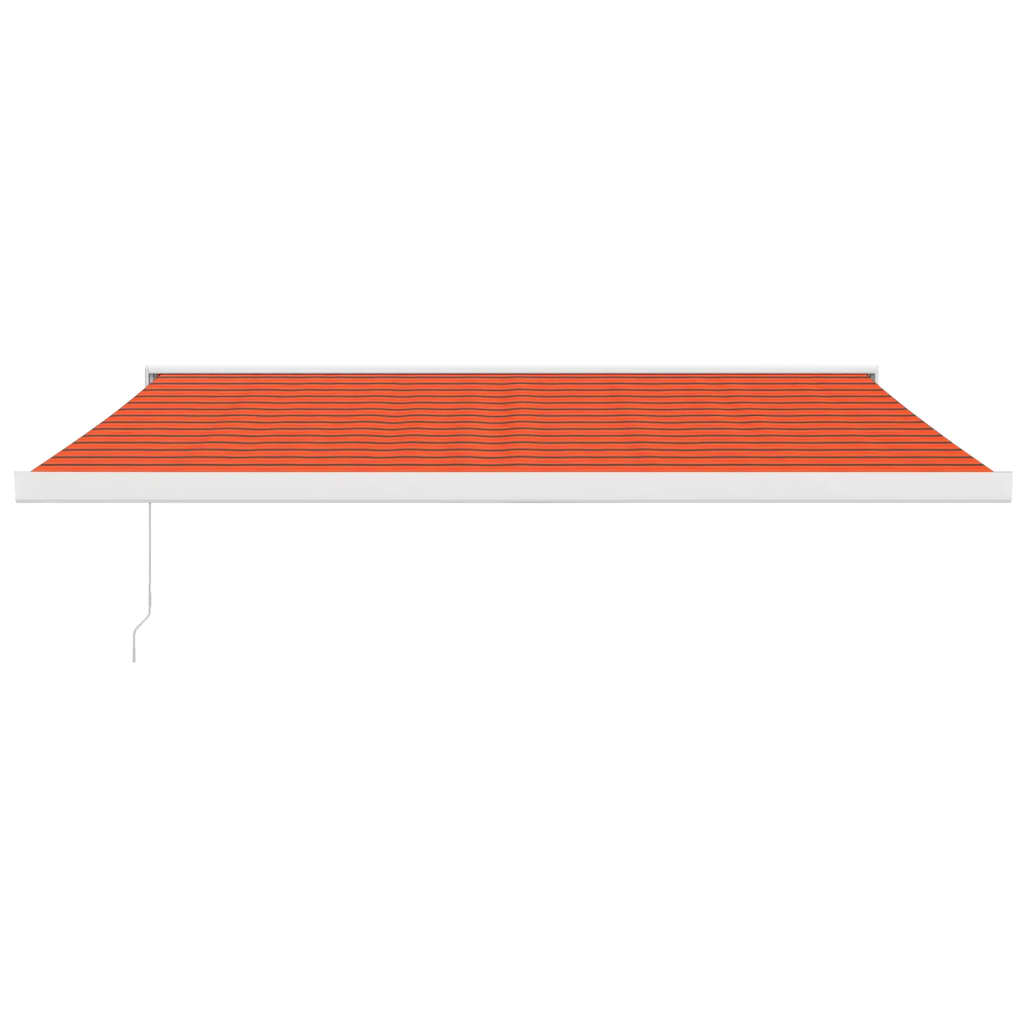 Vidaxl Luifel extensible 4x3 m poussière et aluminium orange et brun