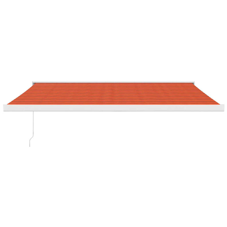 Vidaxl Luifel extensible 4x3 m poussière et aluminium orange et brun
