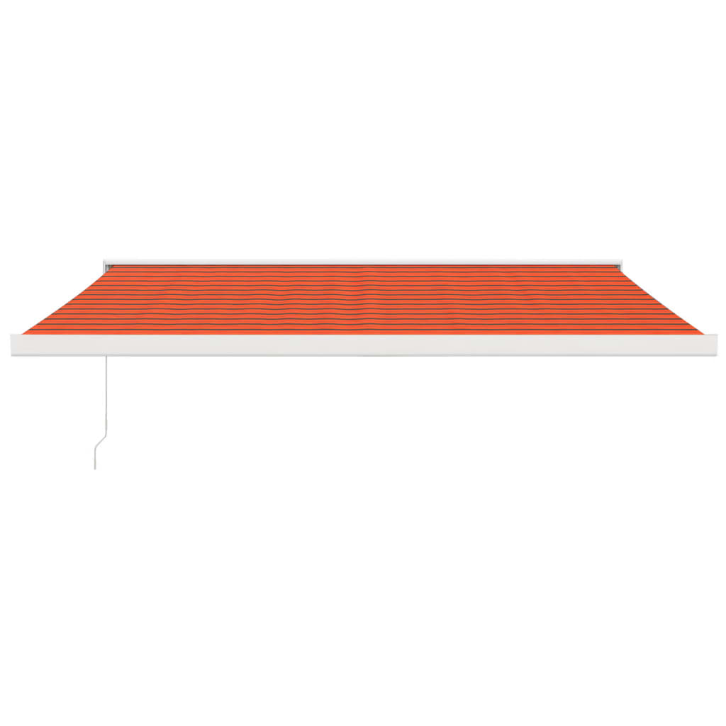 Vidaxl Luifel extensible 4,5x3 m de poussière et d'aluminium orange et brun