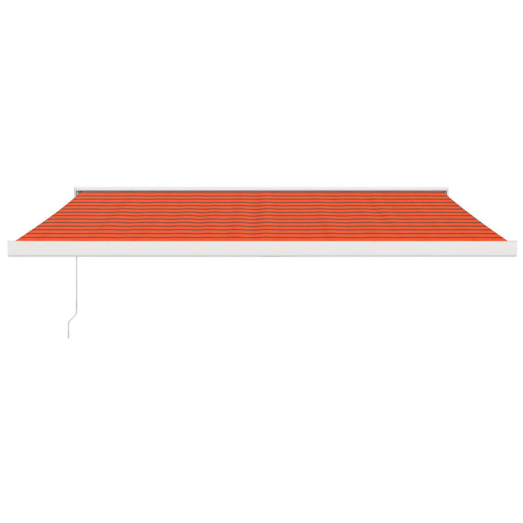 Vidaxl Luifel extensible 4,5x3 m de poussière et d'aluminium orange et brun