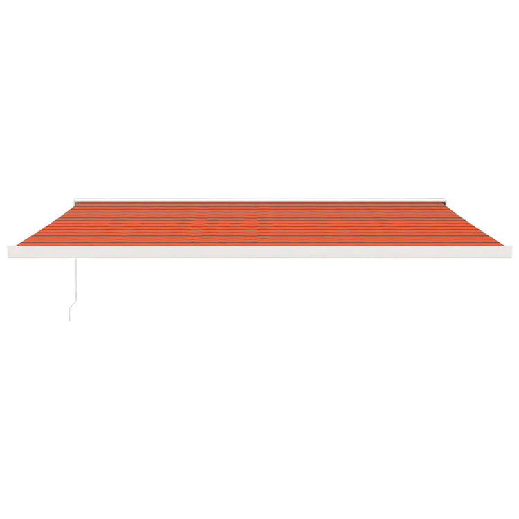Vidaxl Luifel extensible 5x3 m poussière et aluminium orange et brun