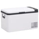 Vidaxl Cool Boîte avec poignée 18 L pp pe noire et blanc