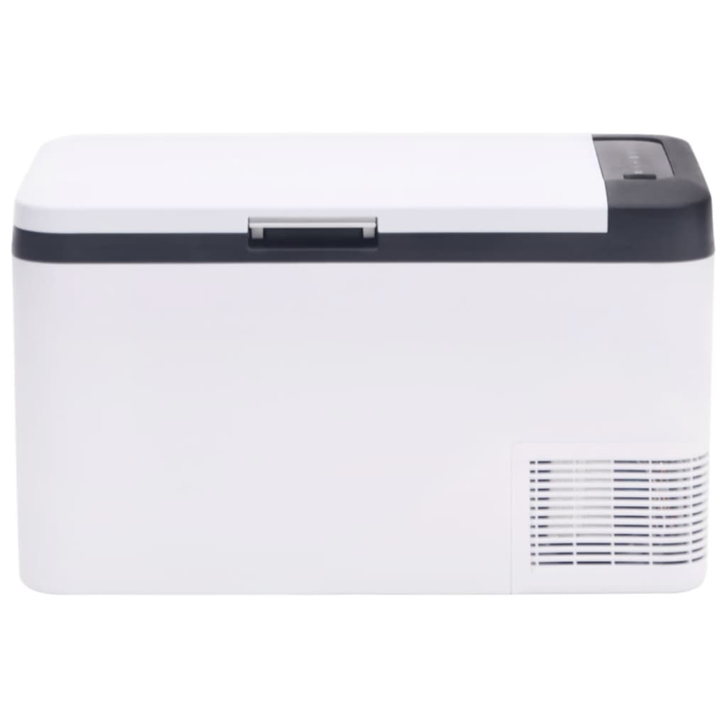 Vidaxl Cool Boîte avec poignée 18 L pp pe noire et blanc