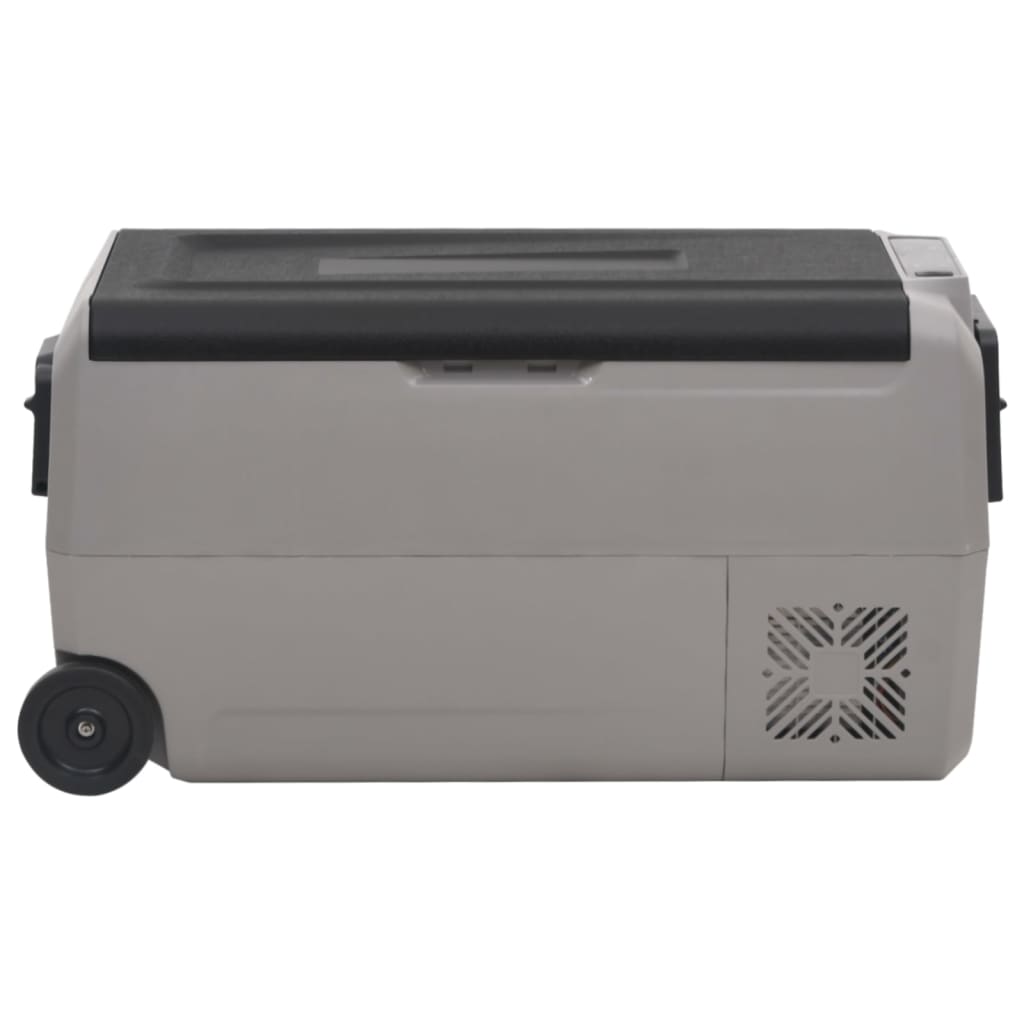 Vidaxl Cool Boîte avec roues et manipuler 60 l en polypropène noir et gris