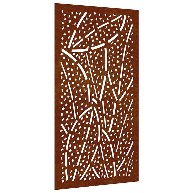 Vidaxl Mur Decoration Garden Leaf Design 105x55 cm Cortenstaal