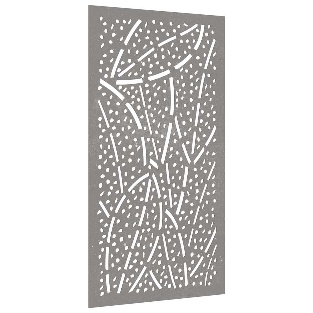 Vidaxl Mur Decoration Garden Leaf Design 105x55 cm Cortenstaal