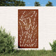 Vidaxl Mur Decoration Garden Leaf Design 105x55 cm Cortenstaal