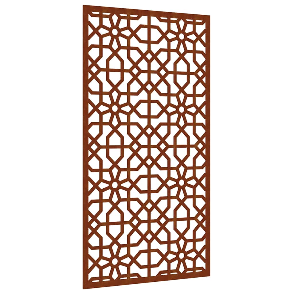 Vidaxxl décoration murale jardin design mauresque 105x55 cm acier corten