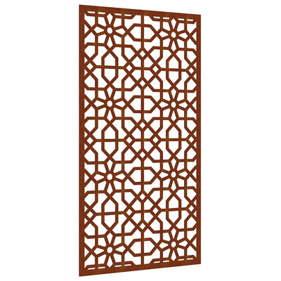 Vidaxxl décoration murale jardin design mauresque 105x55 cm acier corten