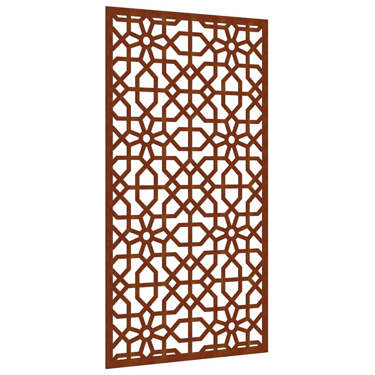 Vidaxxl décoration murale jardin design mauresque 105x55 cm acier corten