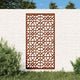Vidaxxl décoration murale jardin design mauresque 105x55 cm acier corten