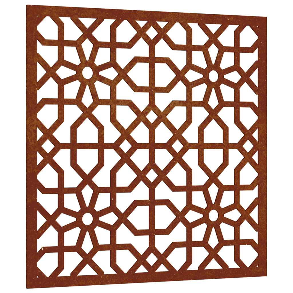 Vidaxl Mur Decoration Garden Laures Design 55x55 cm Cortenstaal