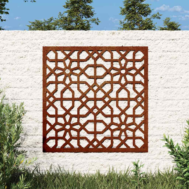 Vidaxl Mur Decoration Garden Laures Design 55x55 cm Cortenstaal