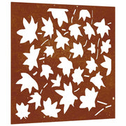 Vidaxl Wall Decoration Garden Esdounnowlad Design 55x55 cm Cortenstaal - afbeelding 2
