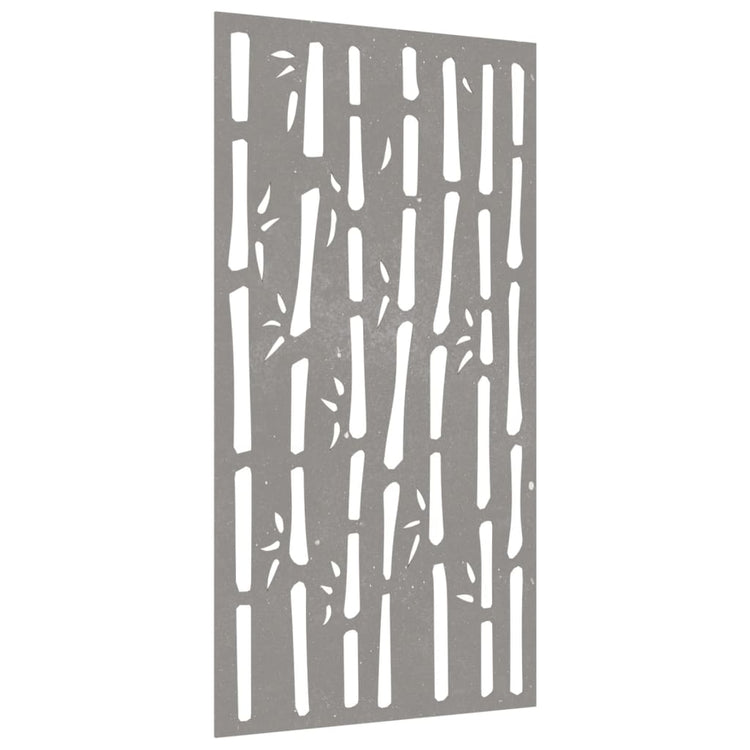 Vidaxl Wall Decoration Garden Bamboo Design 105x55 cm Cortenstaal