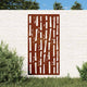 Vidaxxl décoration murale jardin bambou design 105x55 cm acier corten