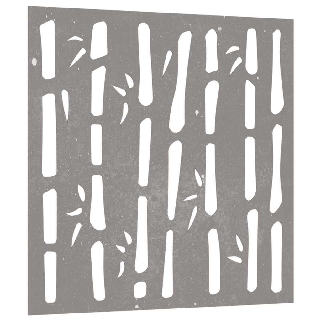 Vidaxl Wall Decoration Garden Bamboo Design 55x55 cm Cortenstaal
