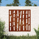 Vidaxl Wall Decoration Garden Bamboo Design 55x55 cm Cortenstaal