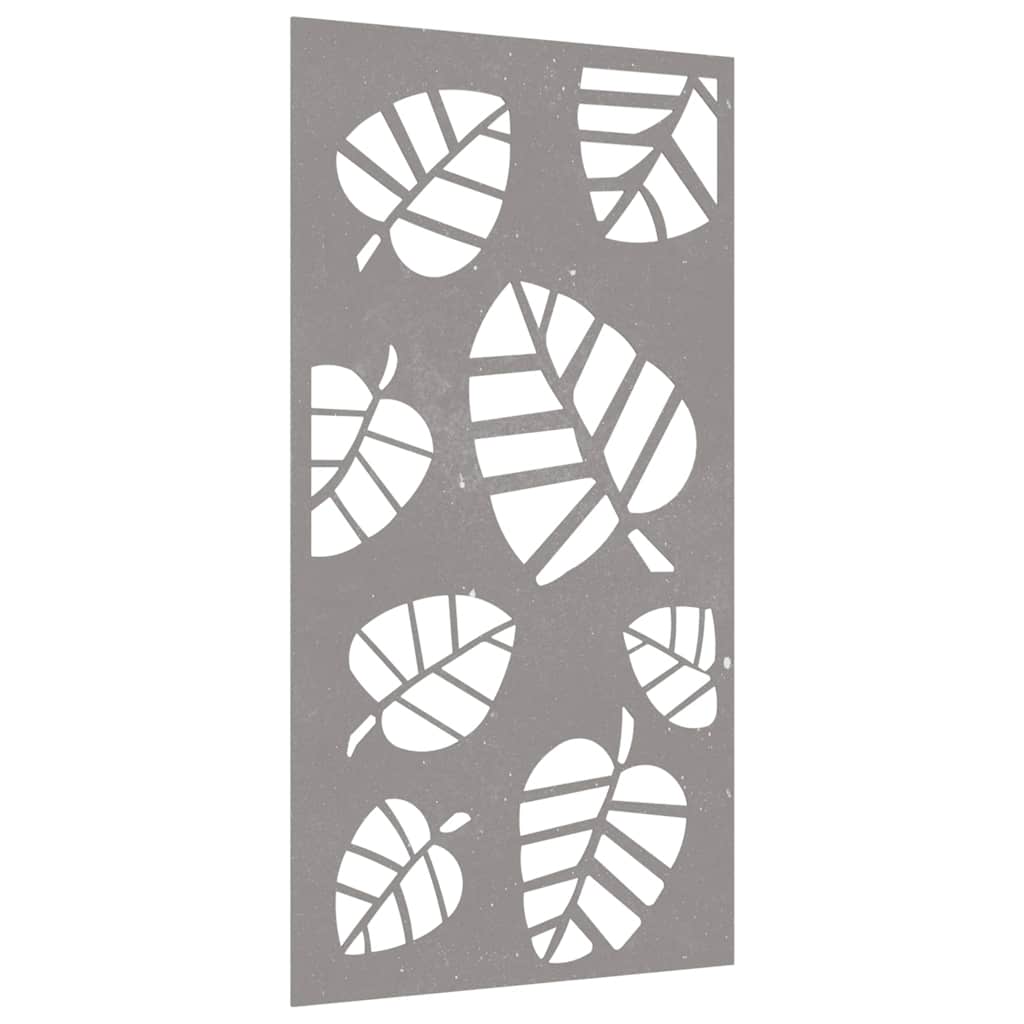 Vidaxl Mur Decoration Garden Leaf Design 105x55 cm Cortenstaal