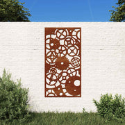 Vidaxl Mur Decoration Garden Gear Design 105x55 cm Corten Steel - afbeelding 1