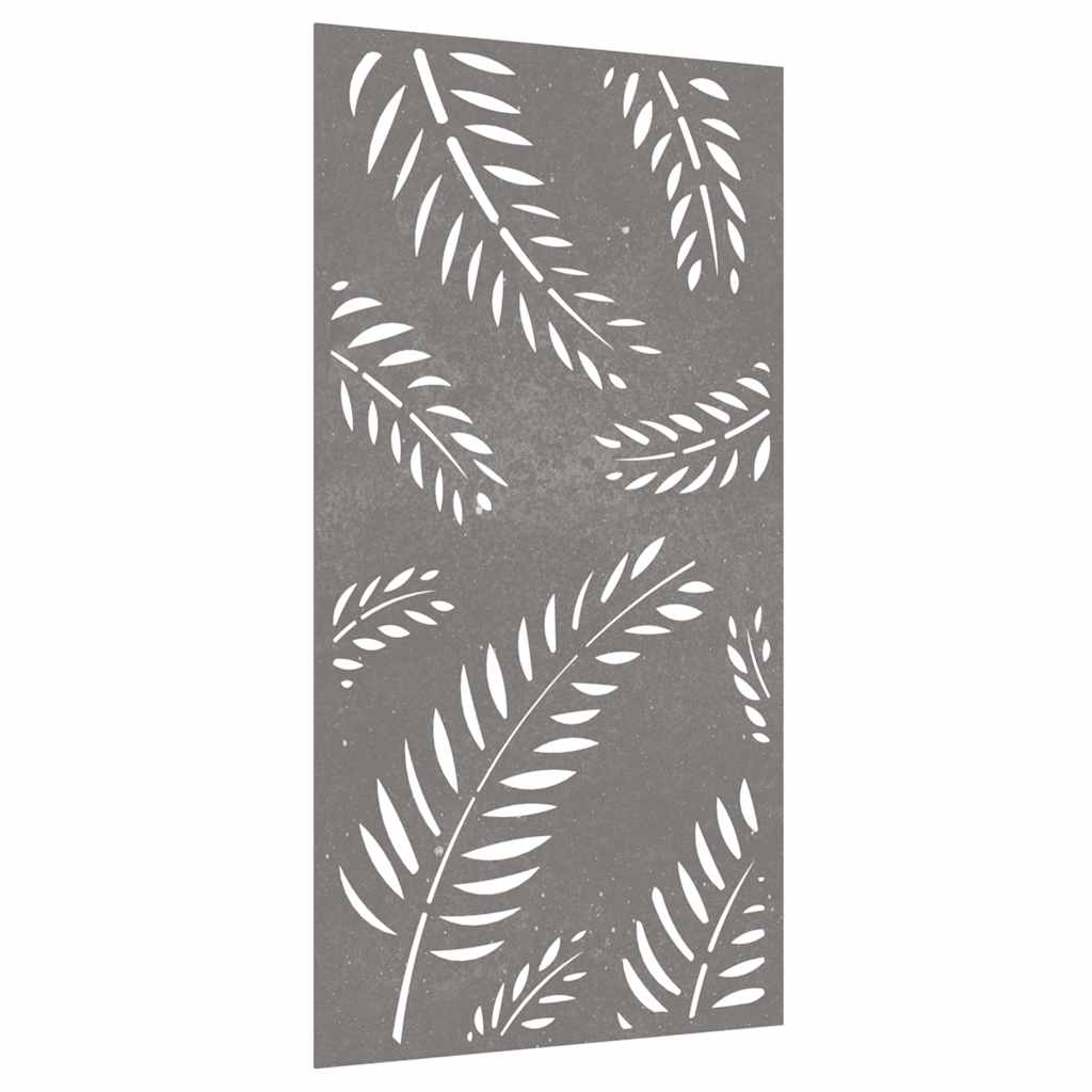 Vidaxl Mur Decoration Garden Leaf Design 105x55 cm Cortenstaal