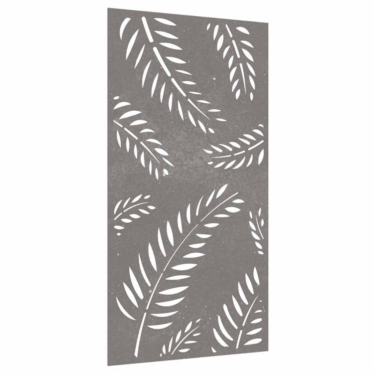 Vidaxl Mur Decoration Garden Leaf Design 105x55 cm Cortenstaal