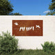 VidaXL décoration murale jardin oiseau design 105x55 cm acier corten