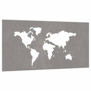 Vidaxl Mur Decoration Garden World Map Design 105x55 cm Cortenstaal - afbeelding 3