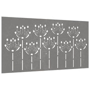 Vidaxl Mur Decoration Garden Flower Design 105x55 cm Cortenstaal - afbeelding 3