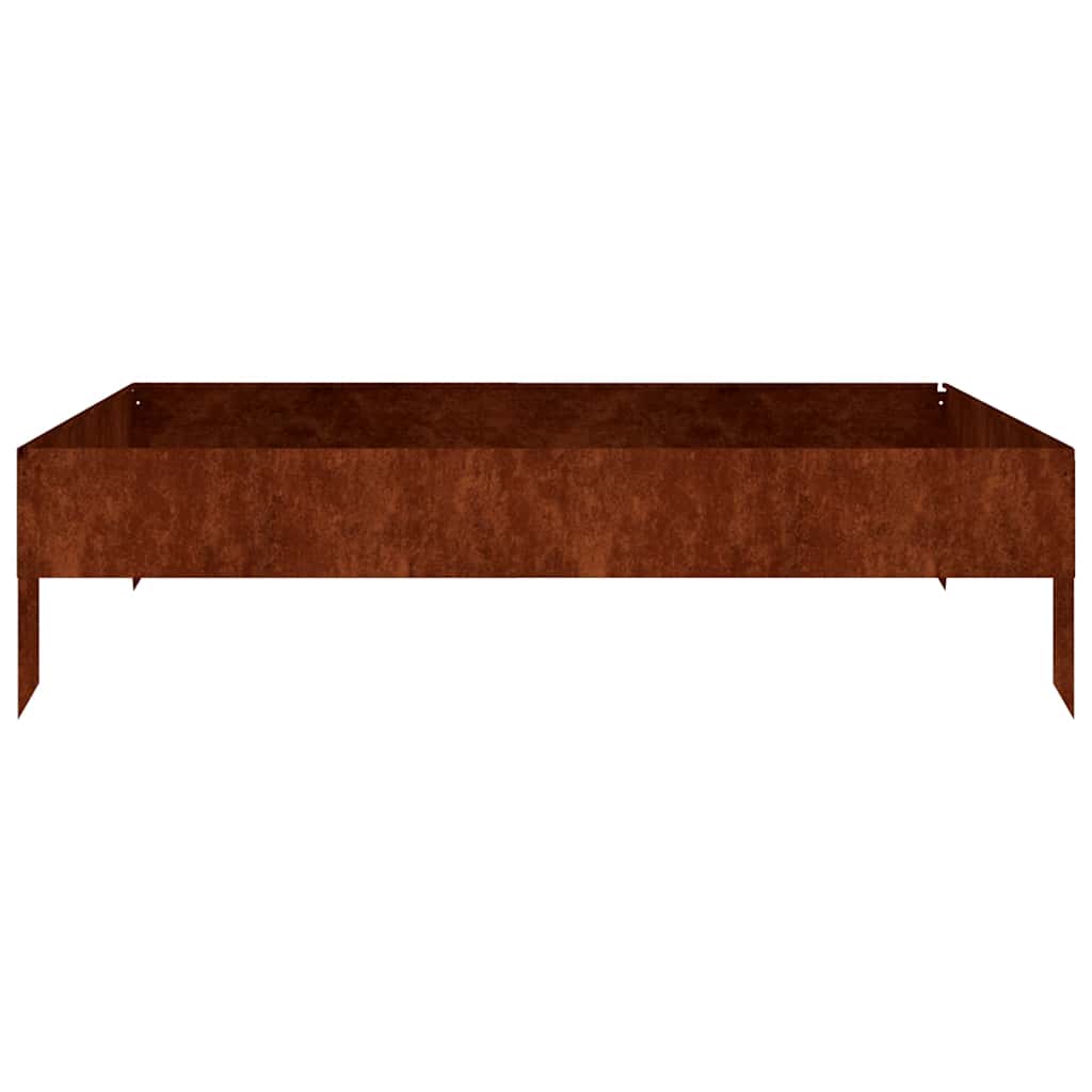 Vidaxl Planter surélevé 100x100x26 cm Cortenstaal
