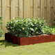 Vidaxl Planter élevé 100x100x41 cm Cortenstaal