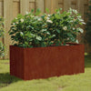 Boîte de planification Vidaxl 80x40x40 cm Corten Steel