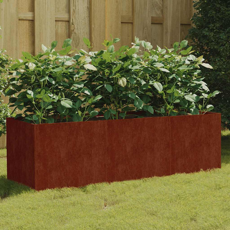 Vidaxl Planter surélevé 120x40x40 cm Corten Steel